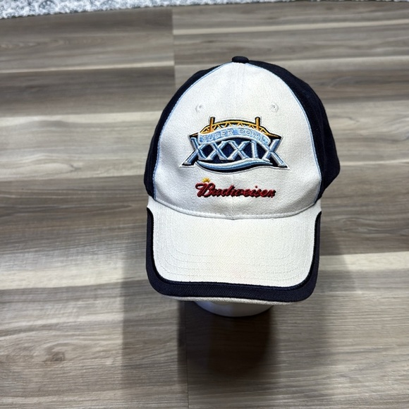 🚩 Budweiser Super Bowl Two-Tone Baseball Cap adjustable - Picture 2 of 6